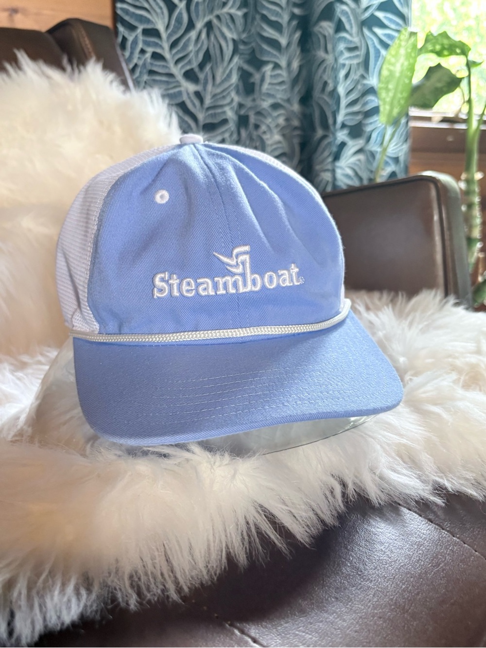 Steamboat Light Blue Mesh Trucker Hat